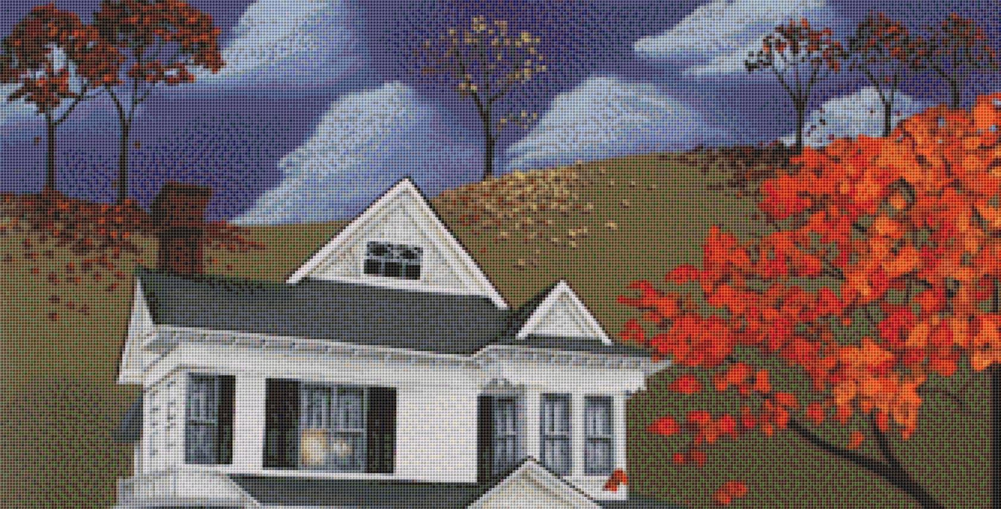 Front Row Seats at Wingate Place counted cross stitch pattern by Catherine Holman/Ansada Art Licensing Group, LLC