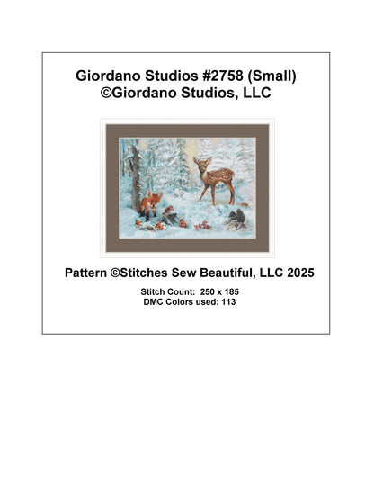 Giordano Studios 2758 (Small) counted cross stitch pattern by Giordano Studios, LLC
