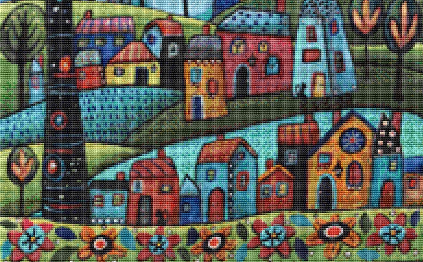 Teal Beauty (Small) counted cross stitch pattern by Karal Gerard