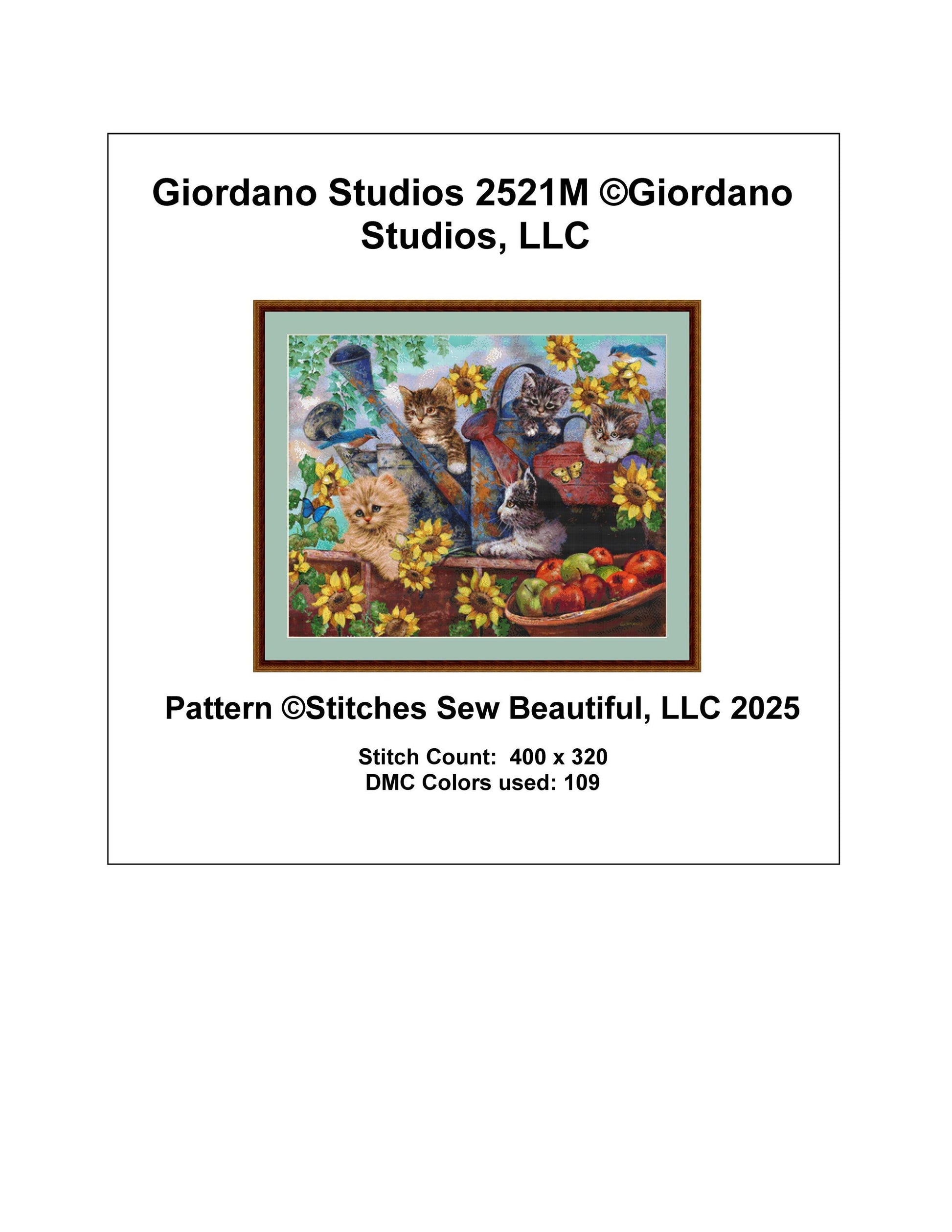 Giordano Studios 2521M counted cross stitch pattern by Giordano Studios, LLC