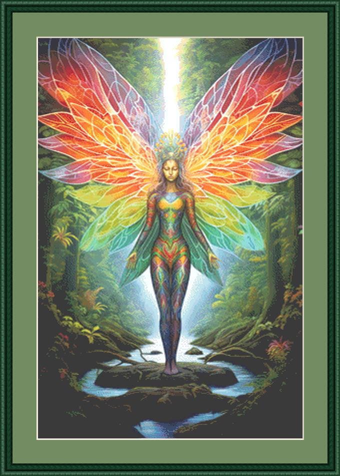 Rainforest Princess counted cross stitch pattern by FaiRYTaiLS