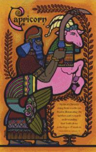 Capricorn (Small) counted cross stitch pattern by Harry Wysocki/Ansada Art Licensing Group, LLC
