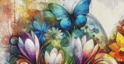 Sunshine, Flowers, and a Perfectly Brewed Cup of Coffee counted cross stitch pattern by World of Love Hearts/Adrian G. Eyre