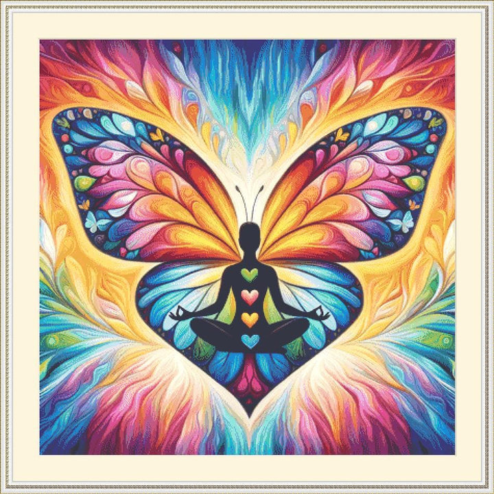 Tranquility counted cross stitch pattern by World of Love Hearts/Adrian G. Eyre