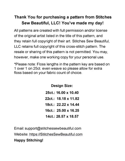 As It Is In Heaven counted cross stitch pattern by Richard Jesse Watson/Ansada Art Licensing Group, LLC