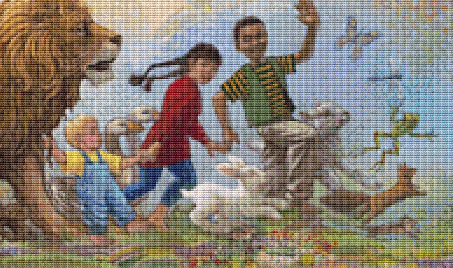 As It Is In Heaven counted cross stitch pattern by Richard Jesse Watson/Ansada Art Licensing Group, LLC