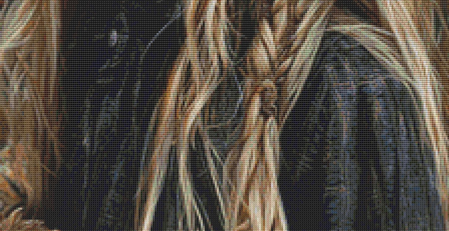 The Little Witch's Dragon counted cross stitch pattern by Serr.Kai A Quill & Ink