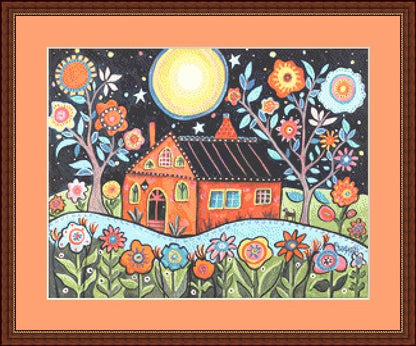 Big Moon (Small) counted cross stitch pattern by Karla Gerard