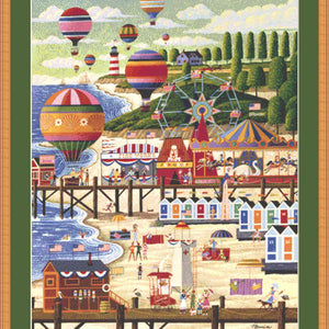 4th of July at the Beach counted cross stitch pattern by Heronim/Ansada Art Licensing Group, LLC