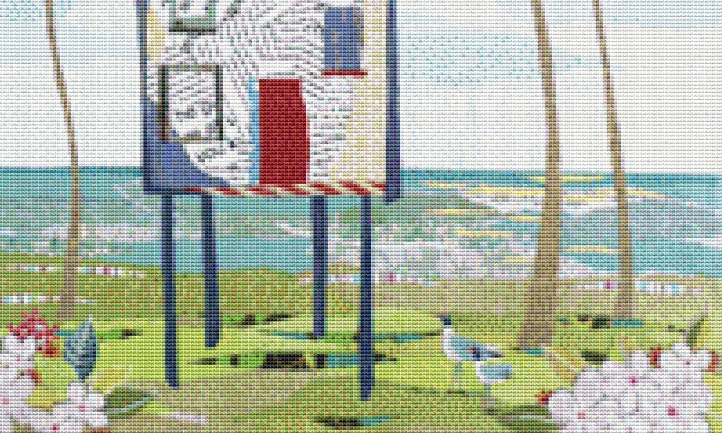 The Getaway (Small) counted cross stitch pattern by Jennifer Peck/Ansada Art Licensing Group, LLC