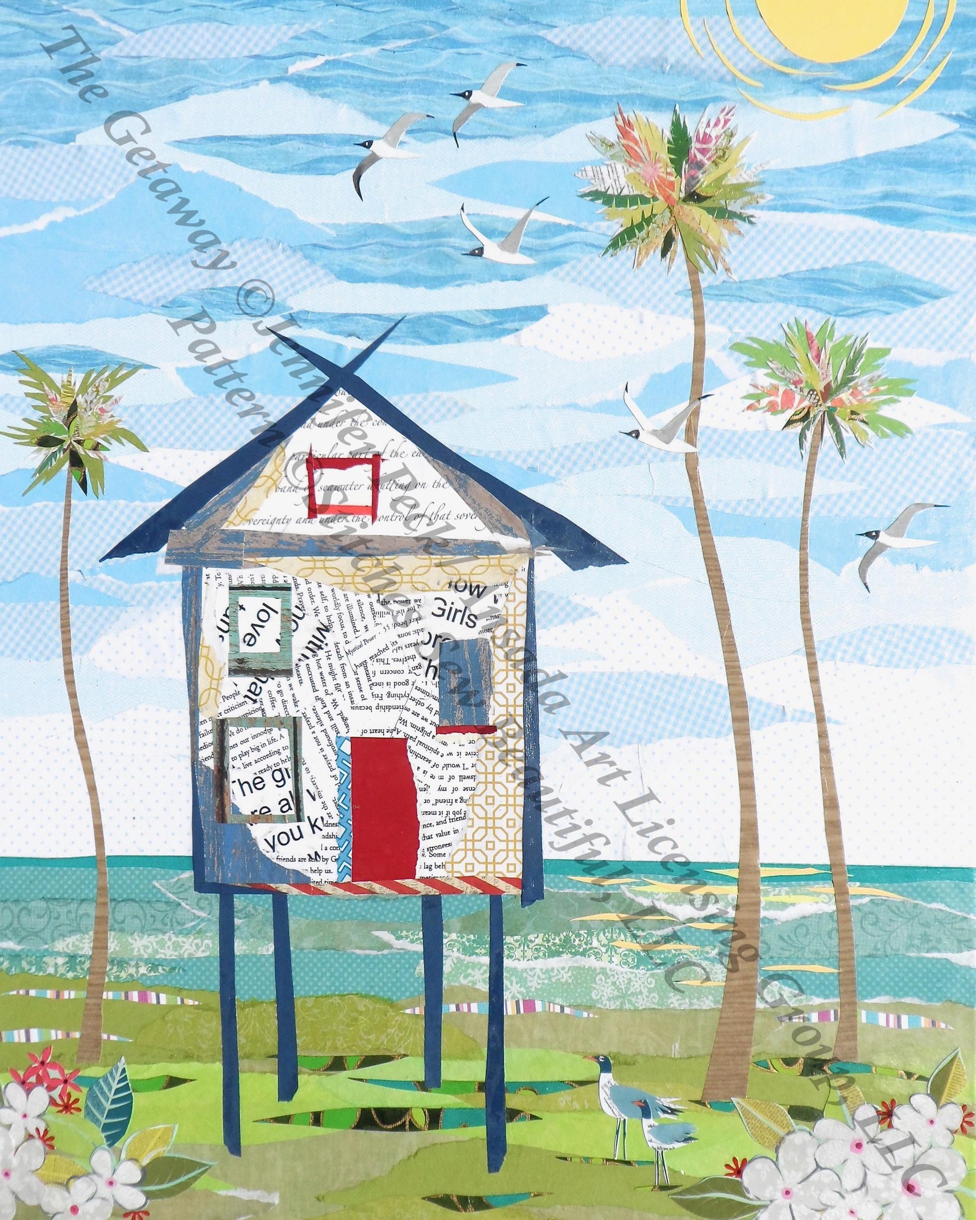 The Getaway (Small) counted cross stitch pattern by Jennifer Peck/Ansada Art Licensing Group, LLC