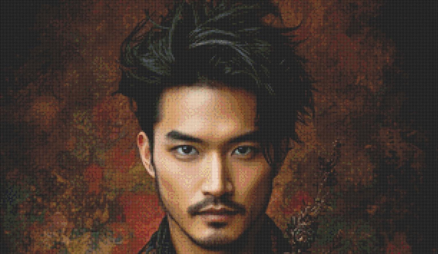 Spring Steampunk Man 2 counted cross stitch pattern by Craft and Cherish