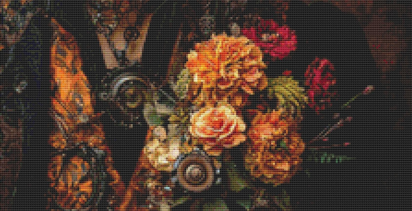 Spring Steampunk Man 2 counted cross stitch pattern by Craft and Cherish