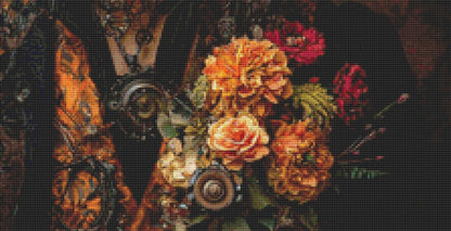 Spring Steampunk Man 2 counted cross stitch pattern by Craft and Cherish