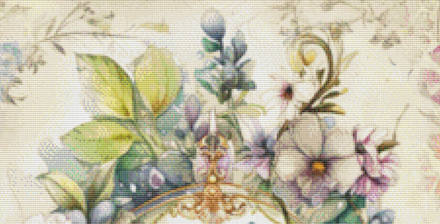 Spring Butterfly (Max Color) counted cross stitch pattern by LianaScrap