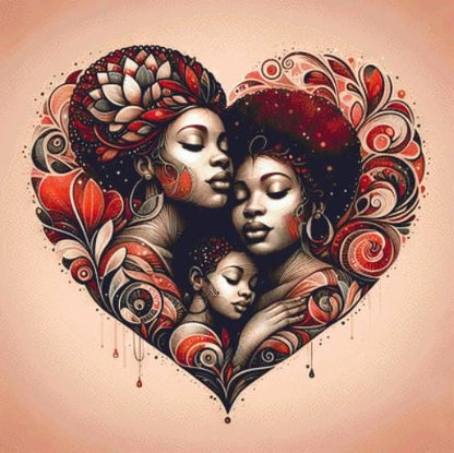 Embrace of Generations counted cross stitch pattern by World of Love Hearts/Adrian G. Eyre