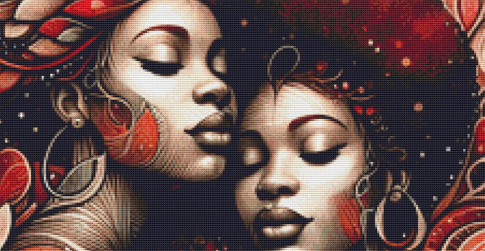 Embrace of Generations counted cross stitch pattern by World of Love Hearts/Adrian G. Eyre