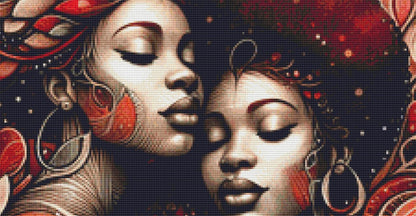 Embrace of Generations counted cross stitch pattern by World of Love Hearts/Adrian G. Eyre