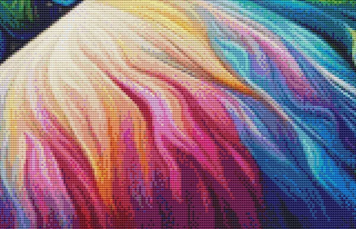 Tranquility counted cross stitch pattern by World of Love Hearts/Adrian G. Eyre