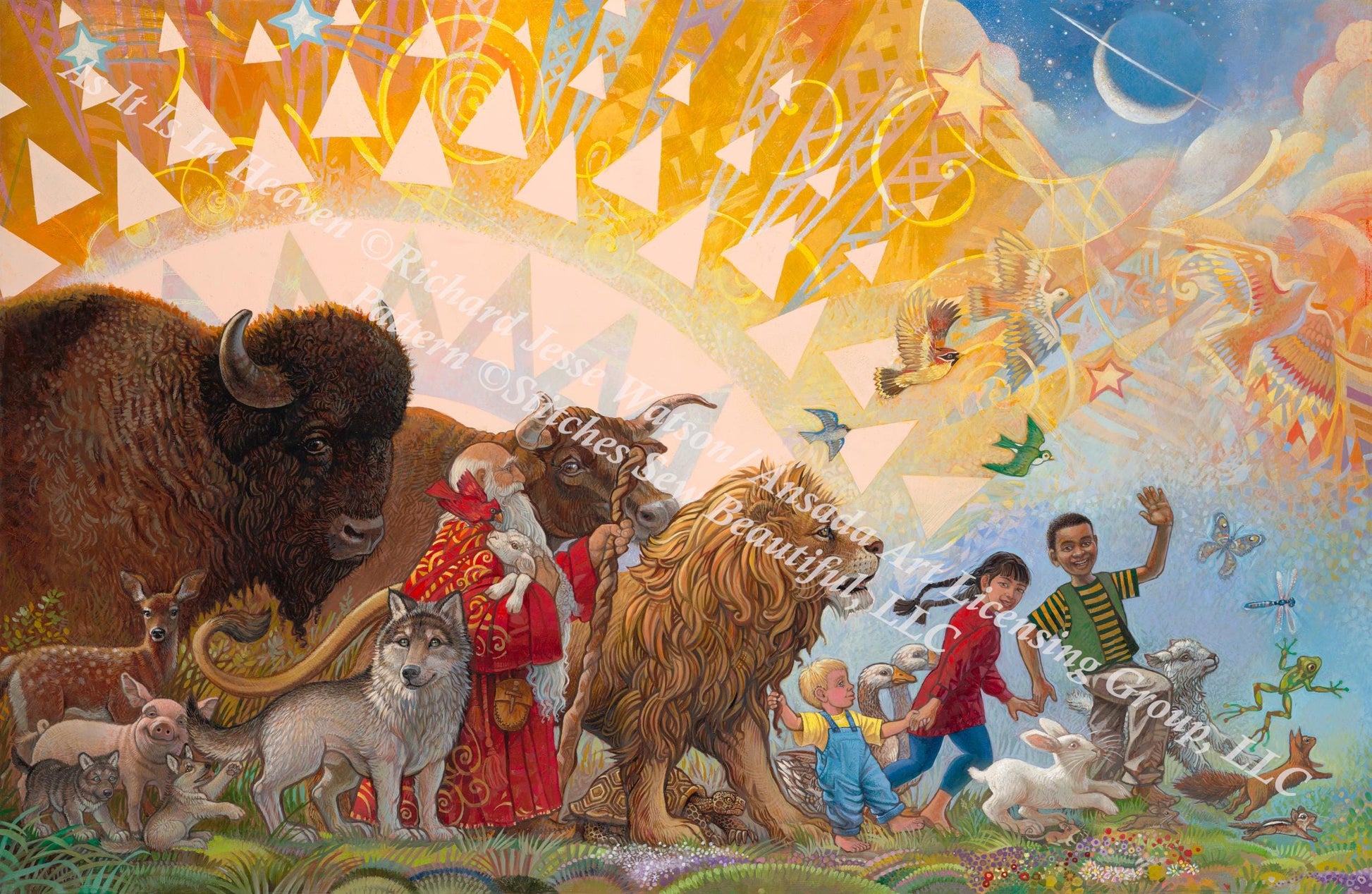 As It Is In Heaven counted cross stitch pattern by Richard Jesse Watson/Ansada Art Licensing Group, LLC