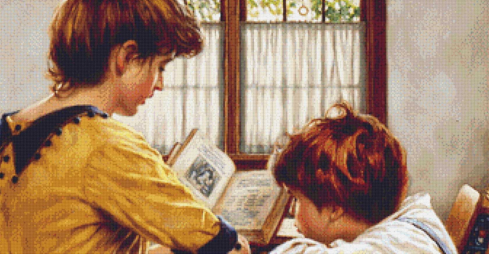 A Gift of Time (Max Size/Color) counted cross stitch pattern by Jim Daly/Ansada Art Licensing Group, LLC