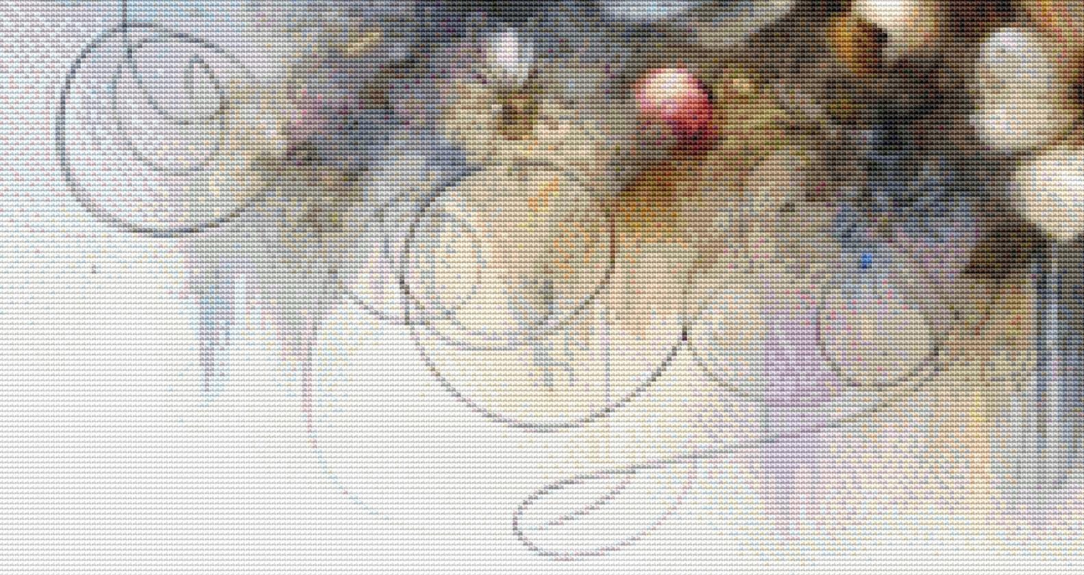 Floral Heart Bumblebee Soul counted cross stitch pattern by World of Love Hearts/Adrian G. Eyre