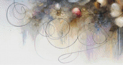 Floral Heart Bumblebee Soul counted cross stitch pattern by World of Love Hearts/Adrian G. Eyre