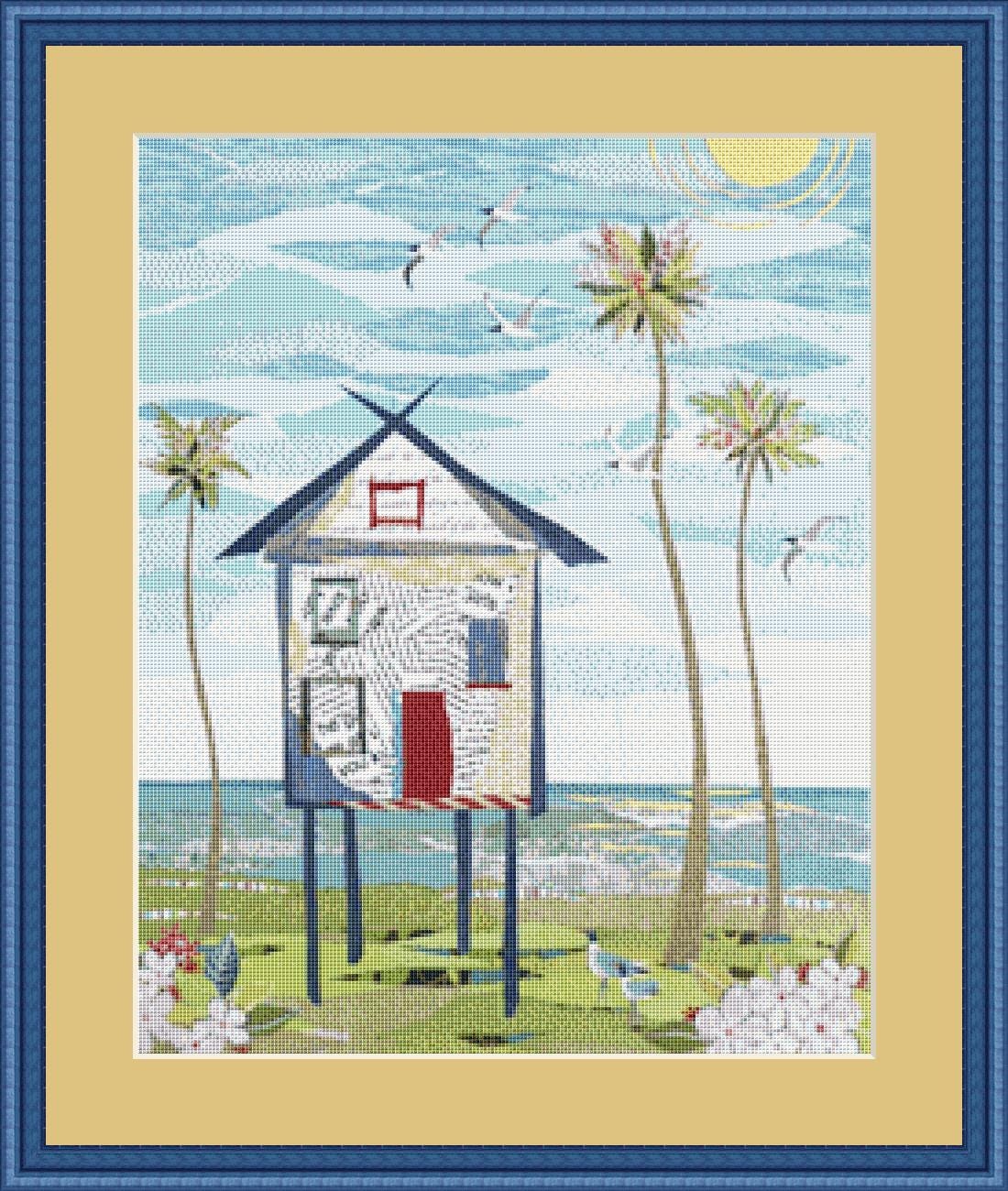 The Getaway (Small) counted cross stitch pattern by Jennifer Peck/Ansada Art Licensing Group, LLC