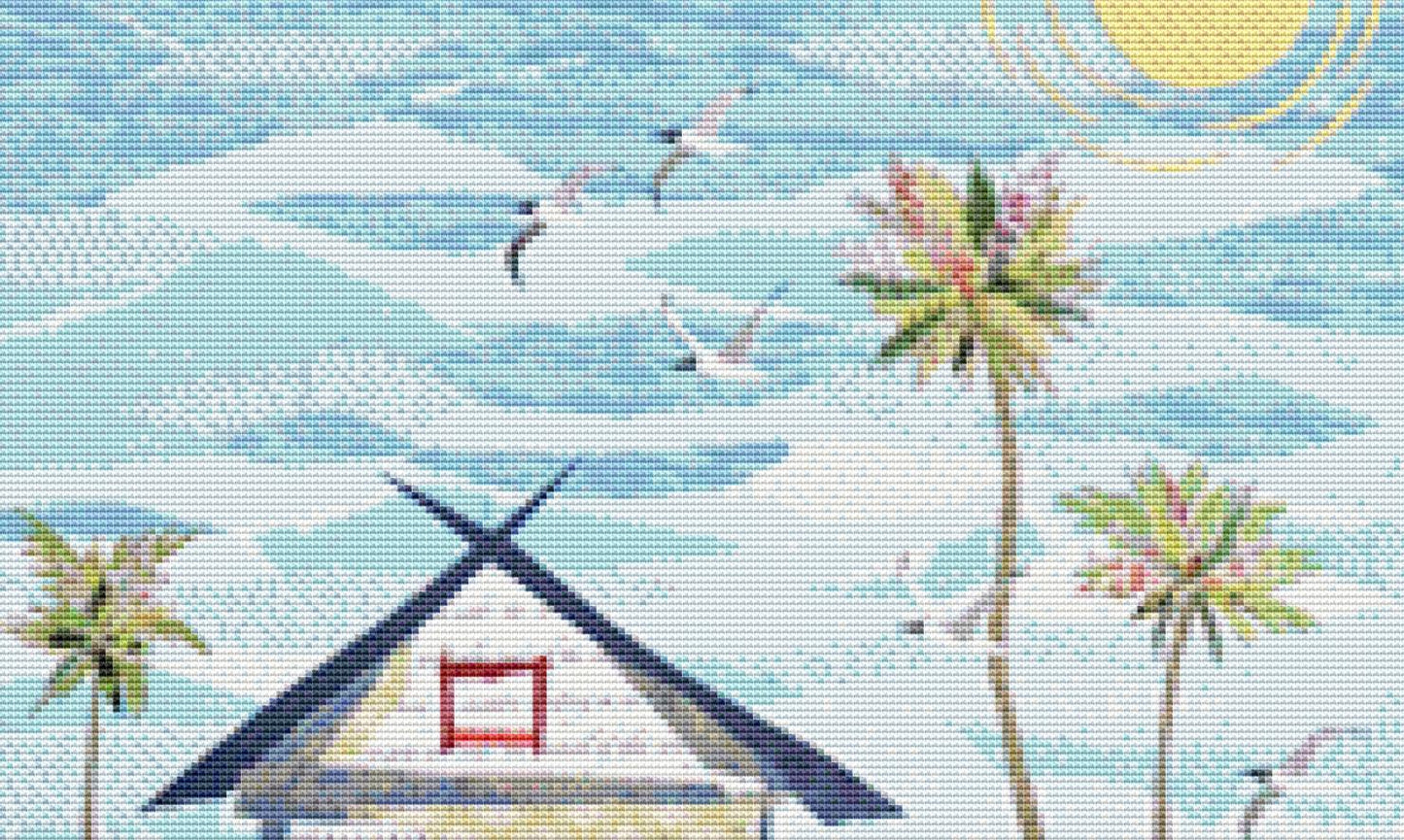 The Getaway (Small) counted cross stitch pattern by Jennifer Peck/Ansada Art Licensing Group, LLC