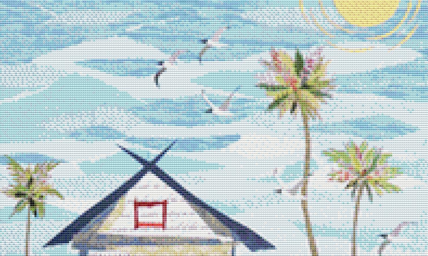 The Getaway (Small) counted cross stitch pattern by Jennifer Peck/Ansada Art Licensing Group, LLC