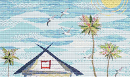 The Getaway (Small) counted cross stitch pattern by Jennifer Peck/Ansada Art Licensing Group, LLC