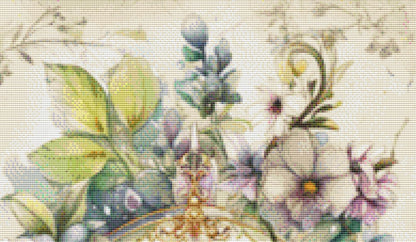Spring Butterfly counted cross stitch pattern by LianaScrap