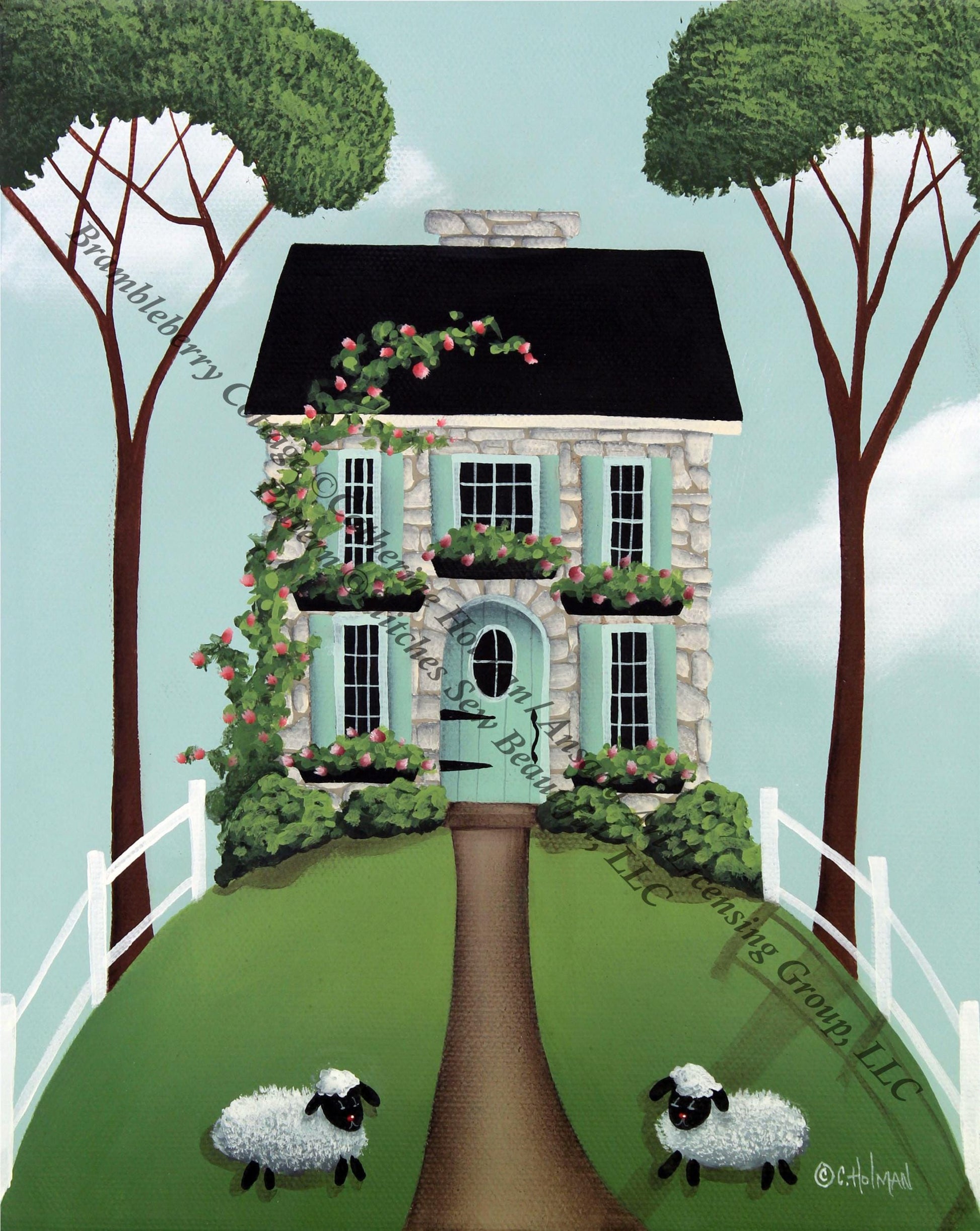Brambleberry Cottage (Small) counted cross stitch pattern by Catherine Holman/Ansada Art Licensing Group, LLC