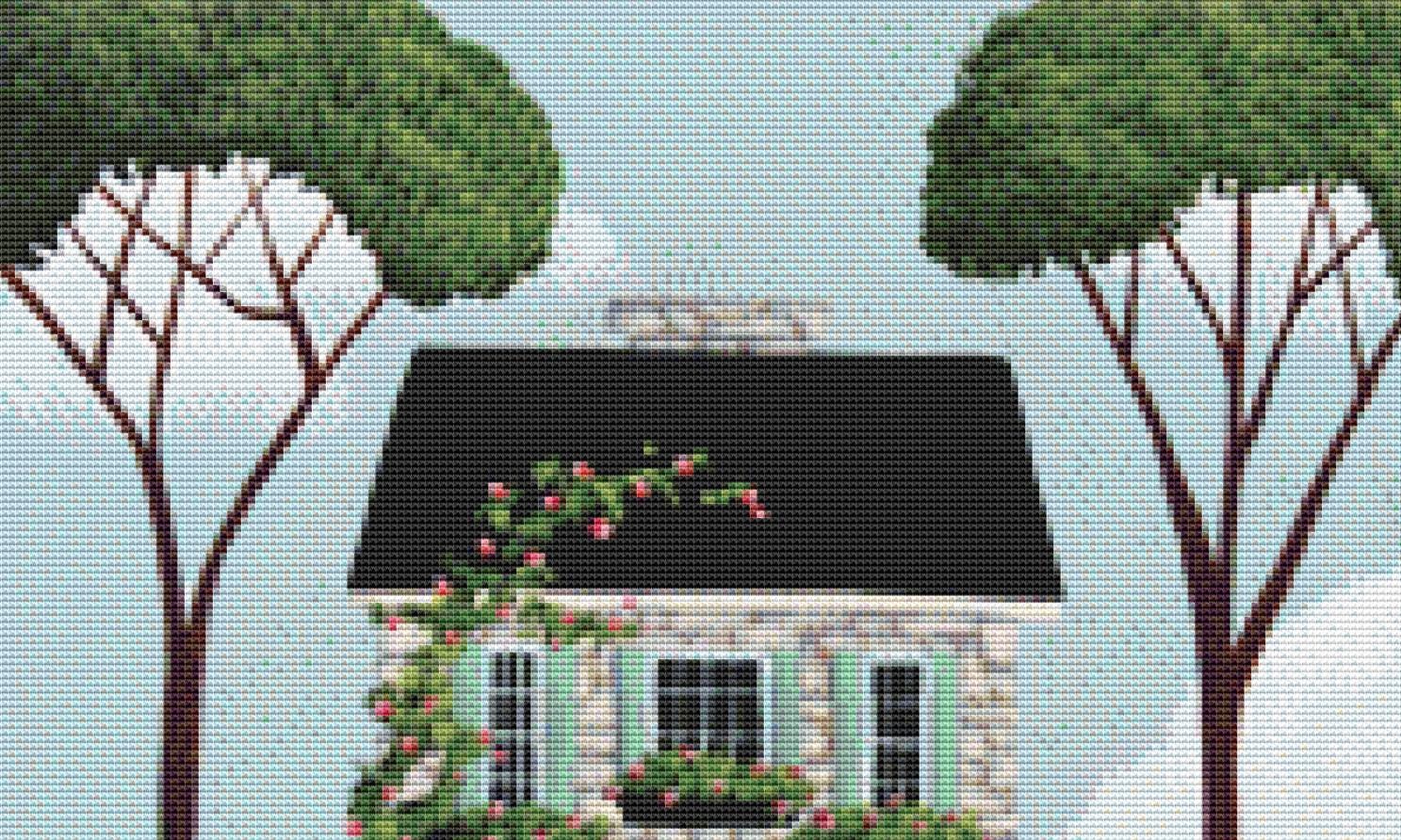 Brambleberry Cottage (Small) counted cross stitch pattern by Catherine Holman/Ansada Art Licensing Group, LLC