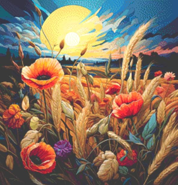 Dawned (Small) counted cross stitch pattern by Eder Jose Rosa