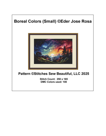 Boreal Colors (Small) counted cross stitch pattern by Eder Jose Rosa