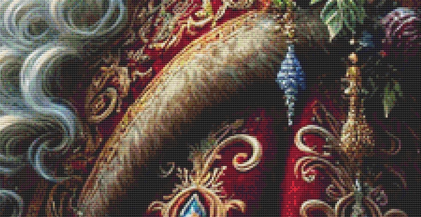 Frost and Velvet counted cross stitch pattern by Mystic Vision Gallery