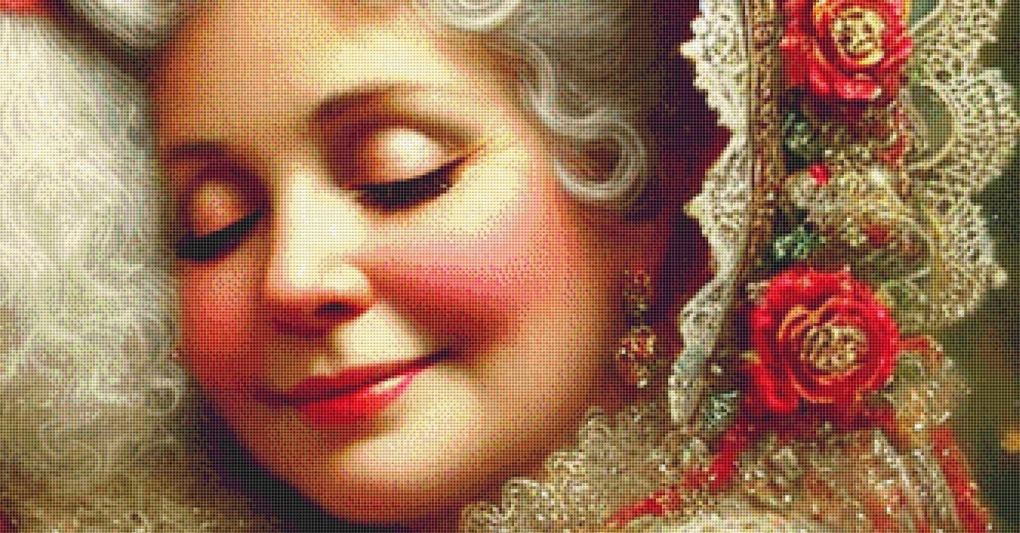 Santa and Mrs. Claus (Max Size/Color) counted cross stitch pattern by Mystic Vision Gallery
