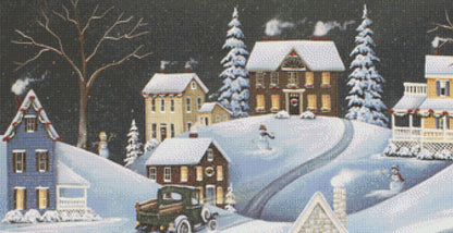 Village of Winterset counted cross stitch pattern by Catherine Holman/Ansada Art Licensing Group, LLC
