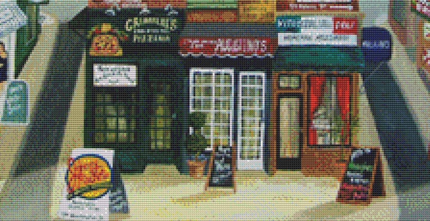 Hoboken Medley counted cross stitch pattern by Gwendolyn McShepard/Ansada Art Licensing Group, LLC