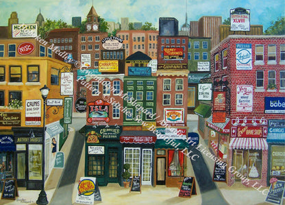Hoboken Medley counted cross stitch pattern by Gwendolyn McShepard/Ansada Art Licensing Group, LLC