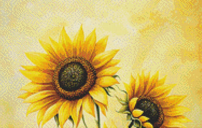 Sunflowers (Small) counted cross stitch pattern by ©Adobe Ext. License