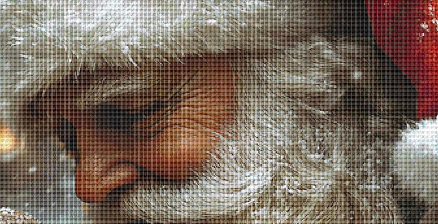 Santa's Gift (Max Size/Color) counted cross stitch pattern by Serr.Kai A Quill & Ink