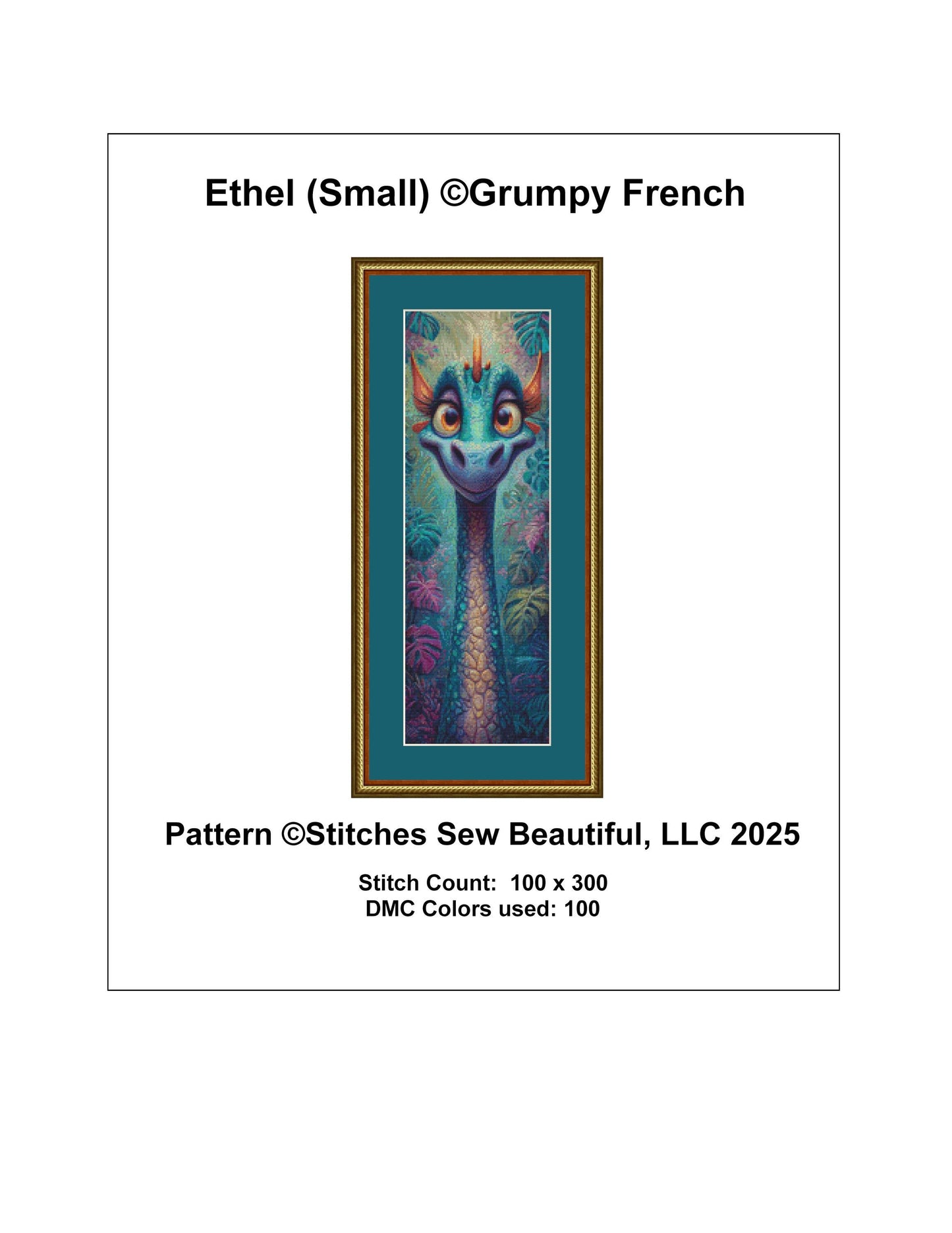 Ethel (Small) counted cross stitch pattern by Grumpy French