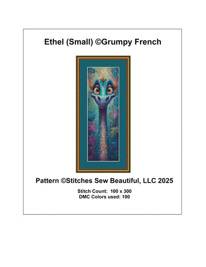 Ethel (Small) counted cross stitch pattern by Grumpy French