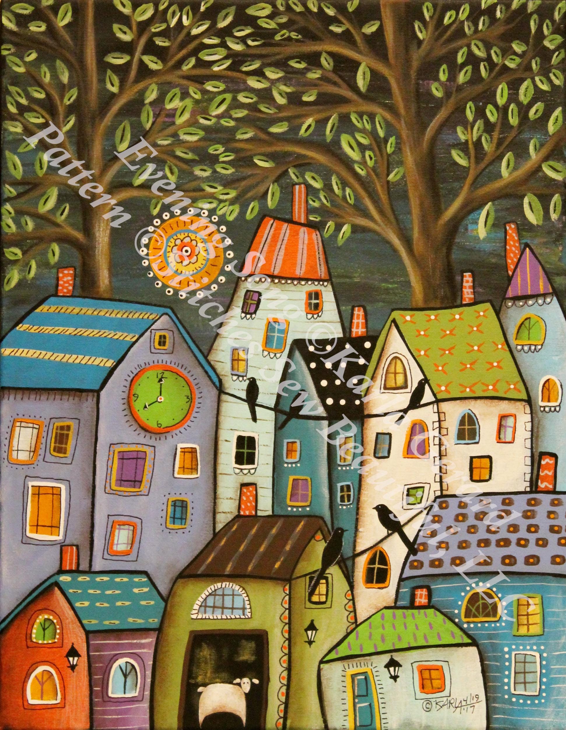 Evening Song (Small) counted cross stitch pattern by Karla Gerard