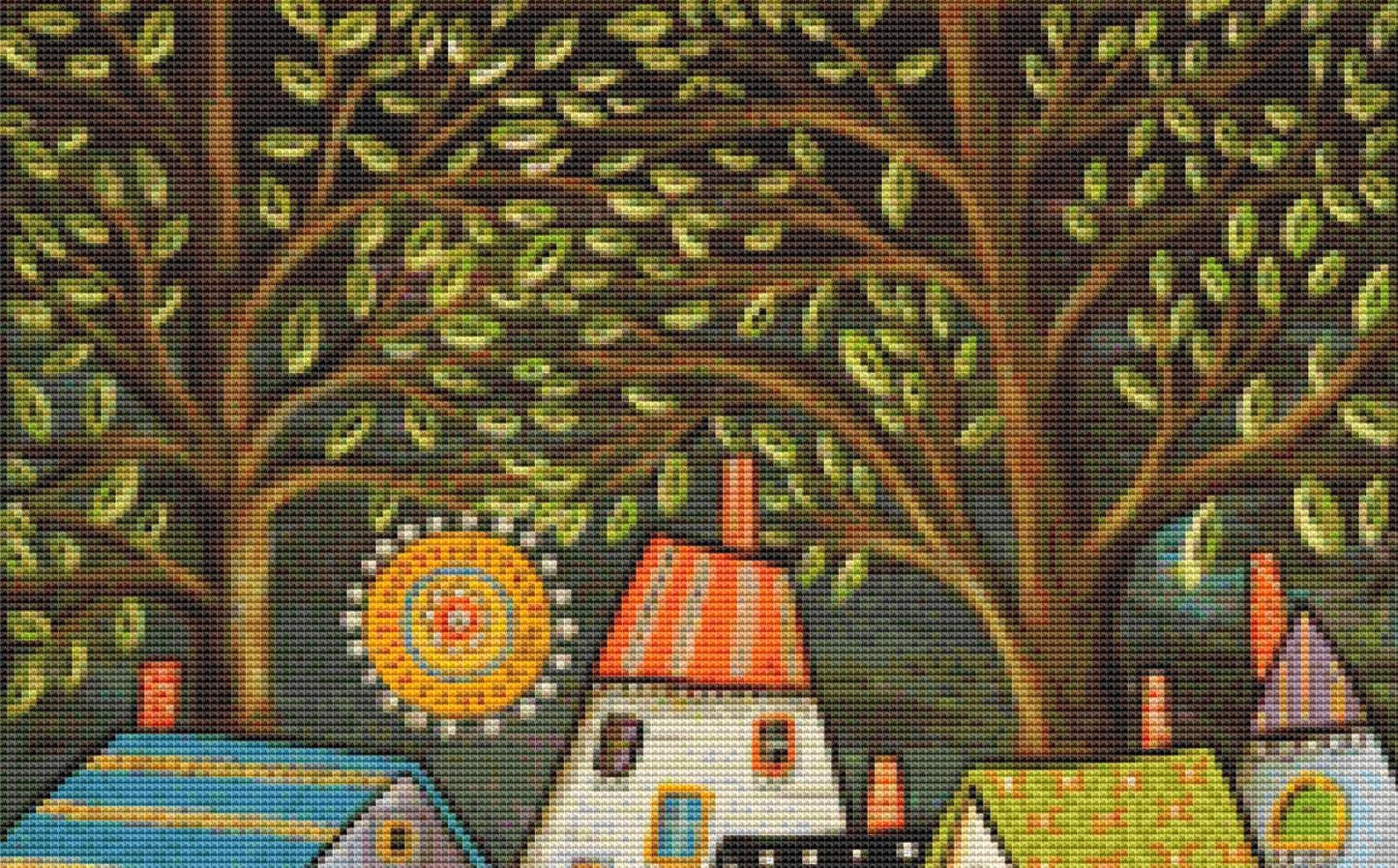 Evening Song (Small) counted cross stitch pattern by Karla Gerard