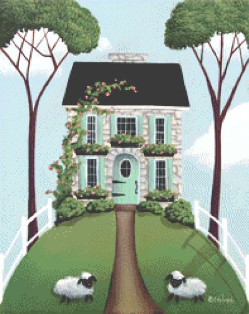 Brambleberry Cottage (Small) counted cross stitch pattern by Catherine Holman/Ansada Art Licensing Group, LLC