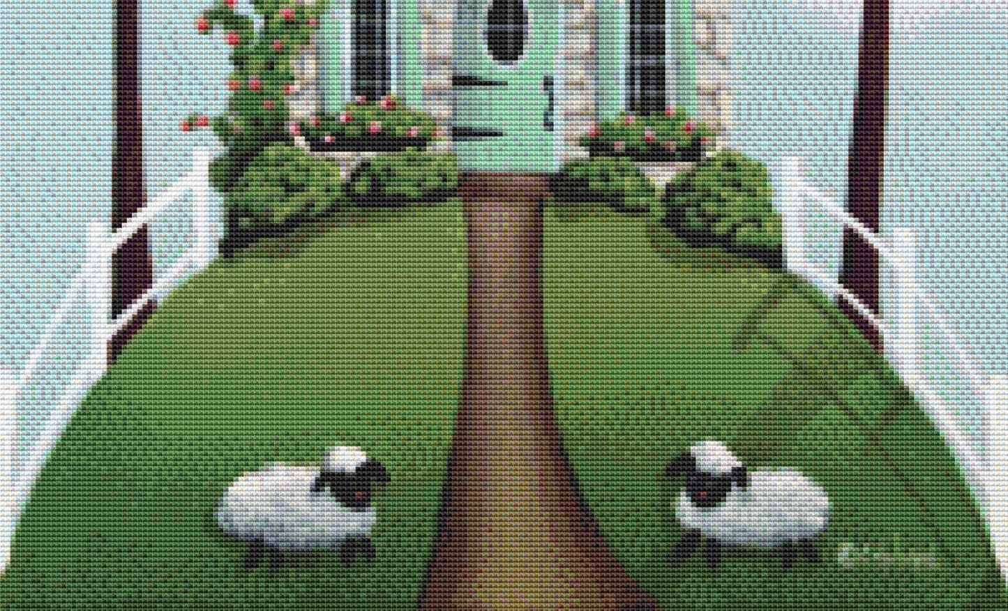 Brambleberry Cottage (Small) counted cross stitch pattern by Catherine Holman/Ansada Art Licensing Group, LLC