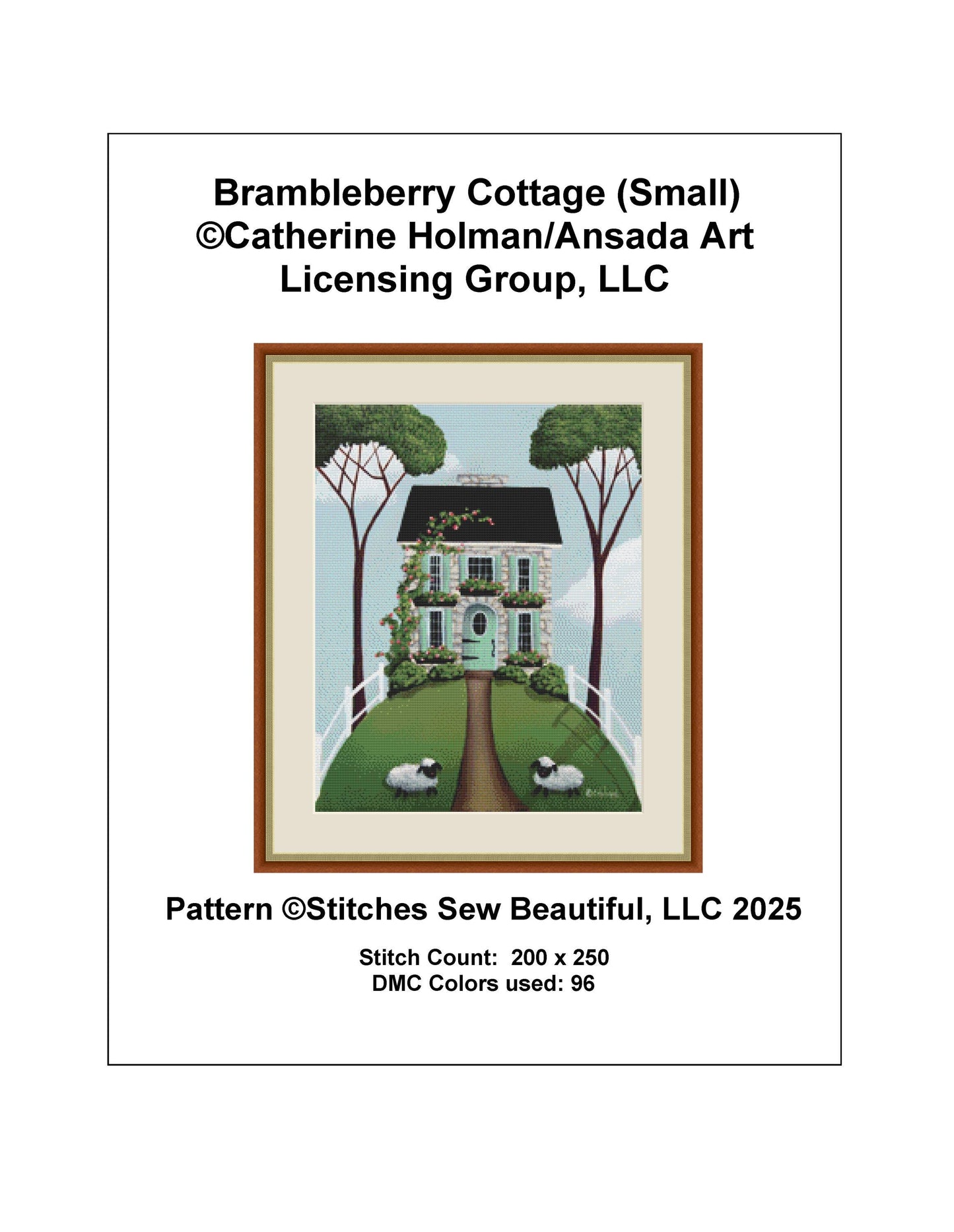 Brambleberry Cottage (Small) counted cross stitch pattern by Catherine Holman/Ansada Art Licensing Group, LLC